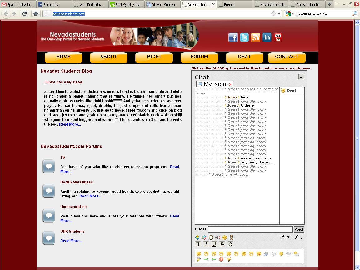 Blog - Forum - Chat Website Design by Hafizkhurram.com